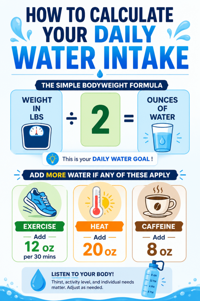 how much water to drink